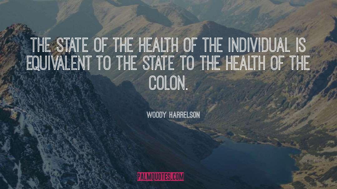 Woody Harrelson Quotes: The state of the health