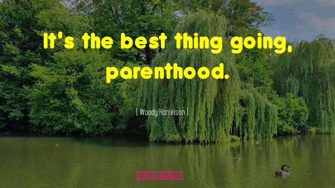 Woody Harrelson Quotes: It's the best thing going,