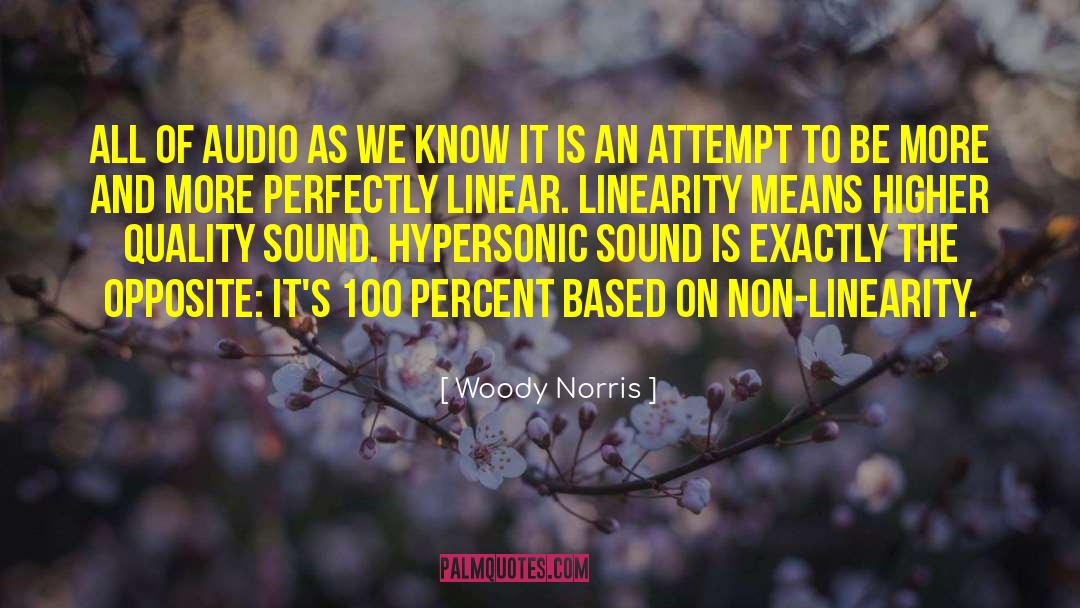 Woody Norris Quotes: All of audio as we