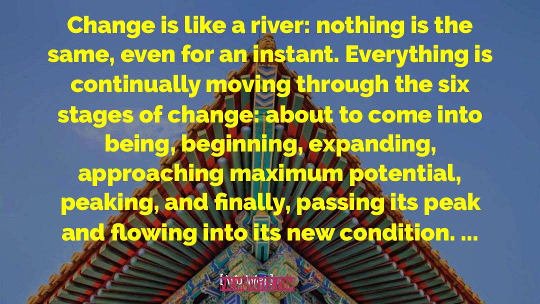 Wu Wei Quotes: Change is like a river: