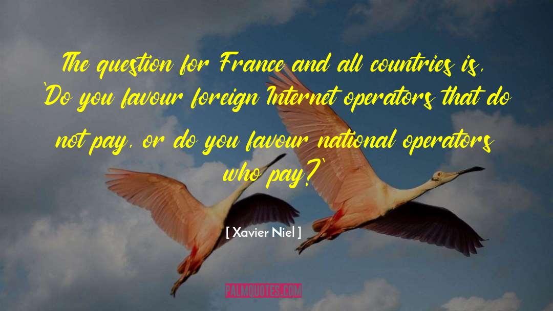 Xavier Niel Quotes: The question for France and
