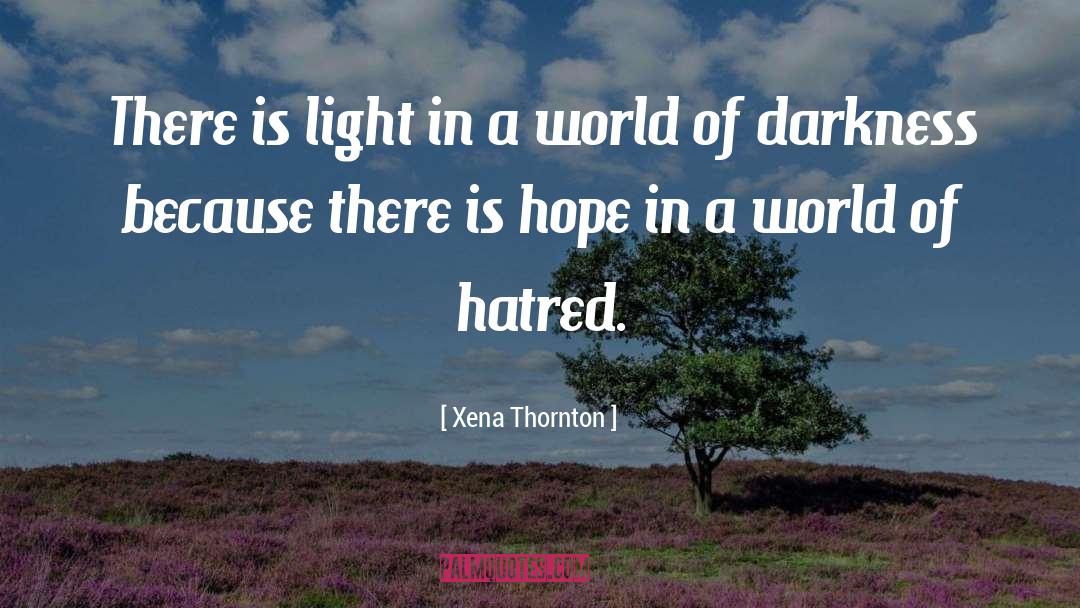Xena Thornton Quotes: There is light in a