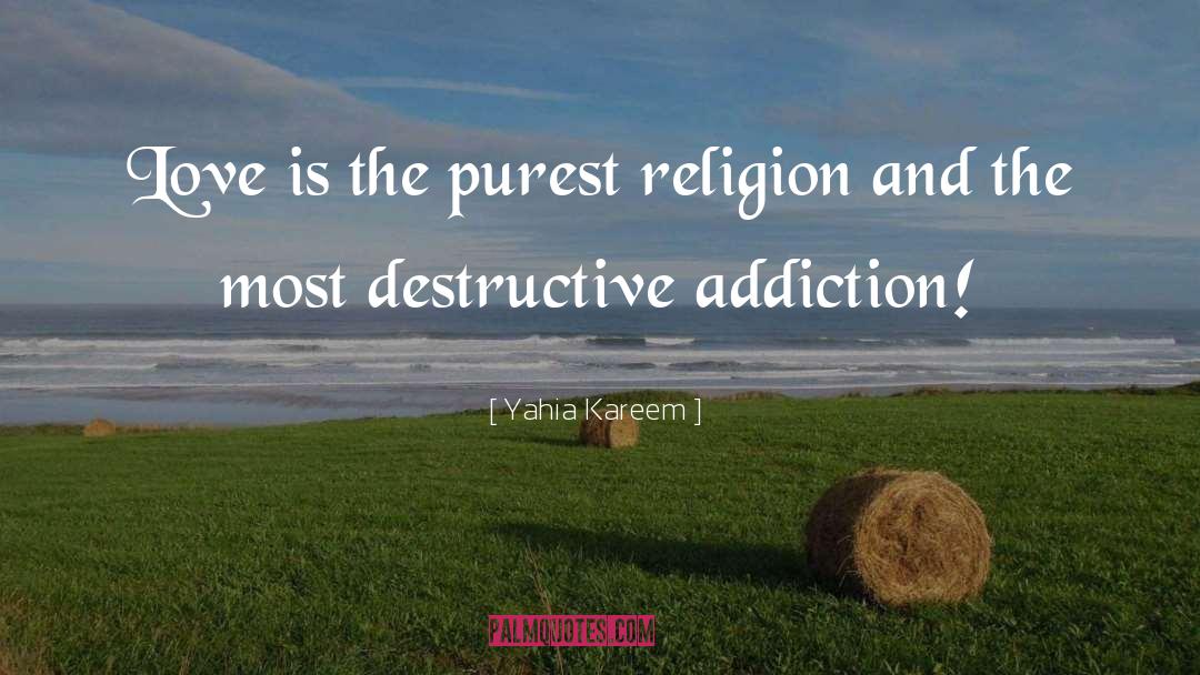 Yahia Kareem Quotes: Love is the purest religion