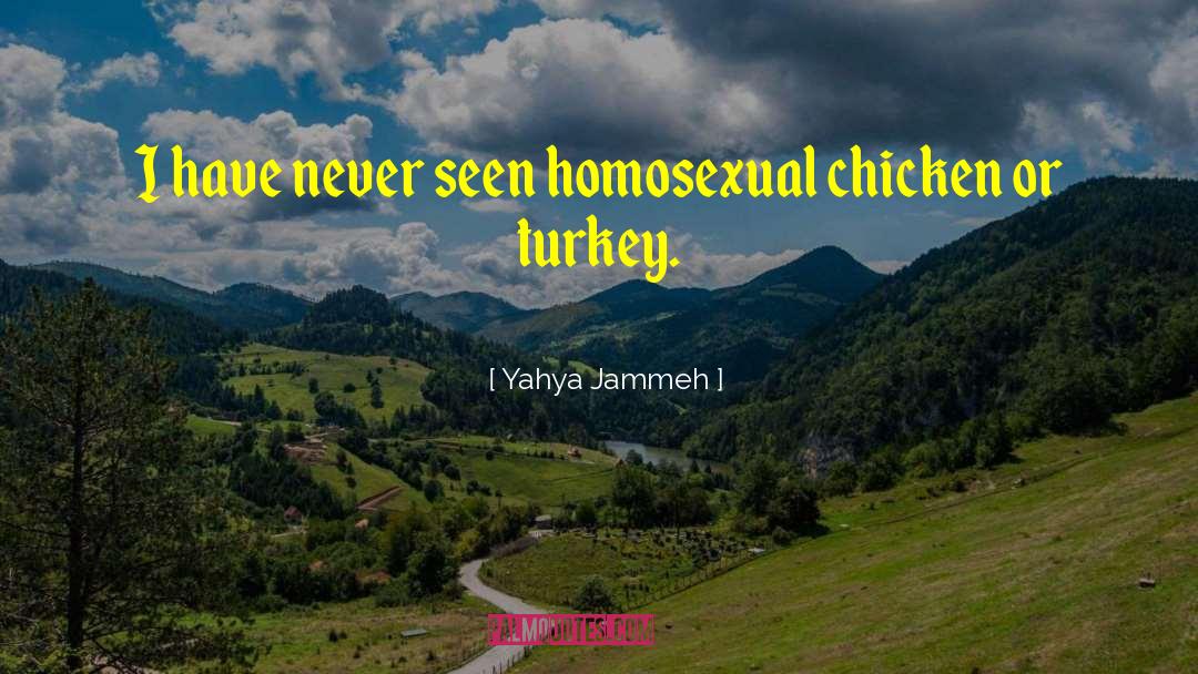 Yahya Jammeh Quotes: I have never seen homosexual