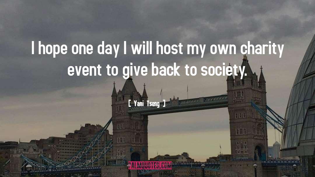 Yani Tseng Quotes: I hope one day I