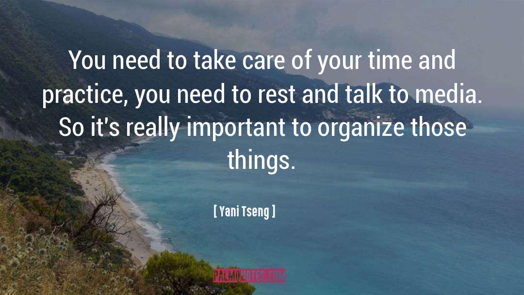 Yani Tseng Quotes: You need to take care