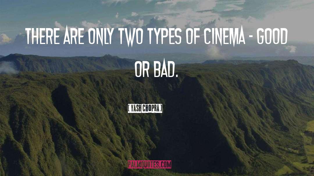 Yash Chopra Quotes: There are only two types