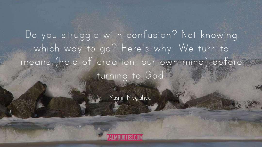 Yasmin Mogahed Quotes: Do you struggle with confusion?