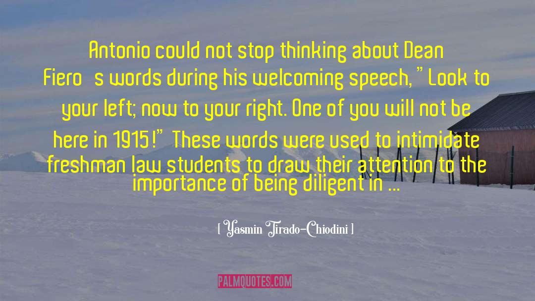 Yasmin Tirado-Chiodini Quotes: Antonio could not stop thinking