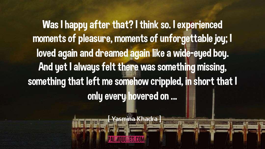 Yasmina Khadra Quotes: Was I happy after that?