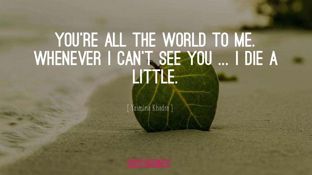 Yasmina Khadra Quotes: You're all the world to