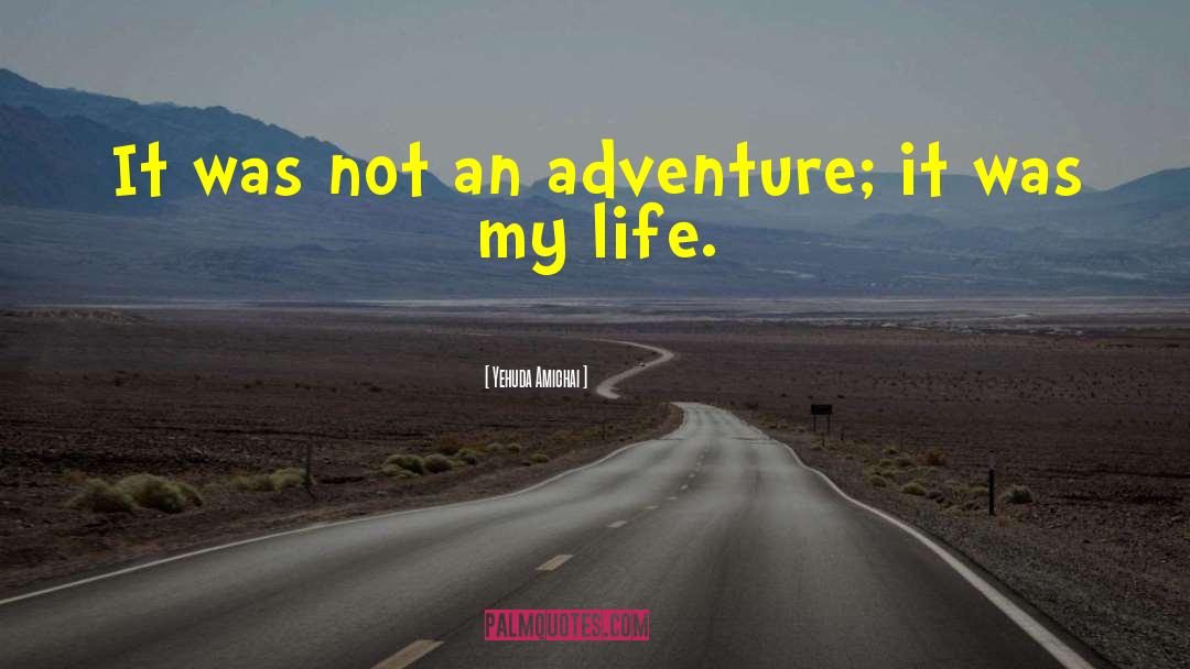 Yehuda Amichai Quotes: It was not an adventure;