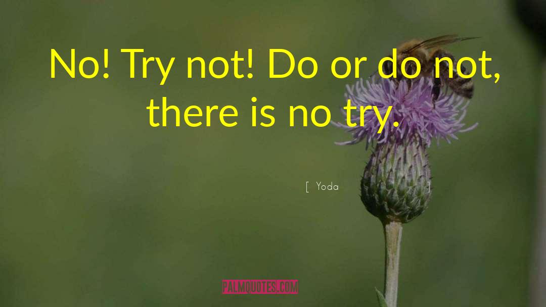 Yoda Quotes: No! Try not! Do or