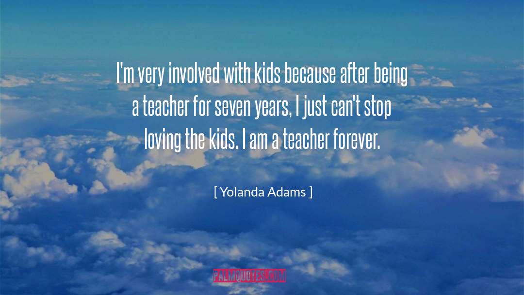 Yolanda Adams Quotes: I'm very involved with kids