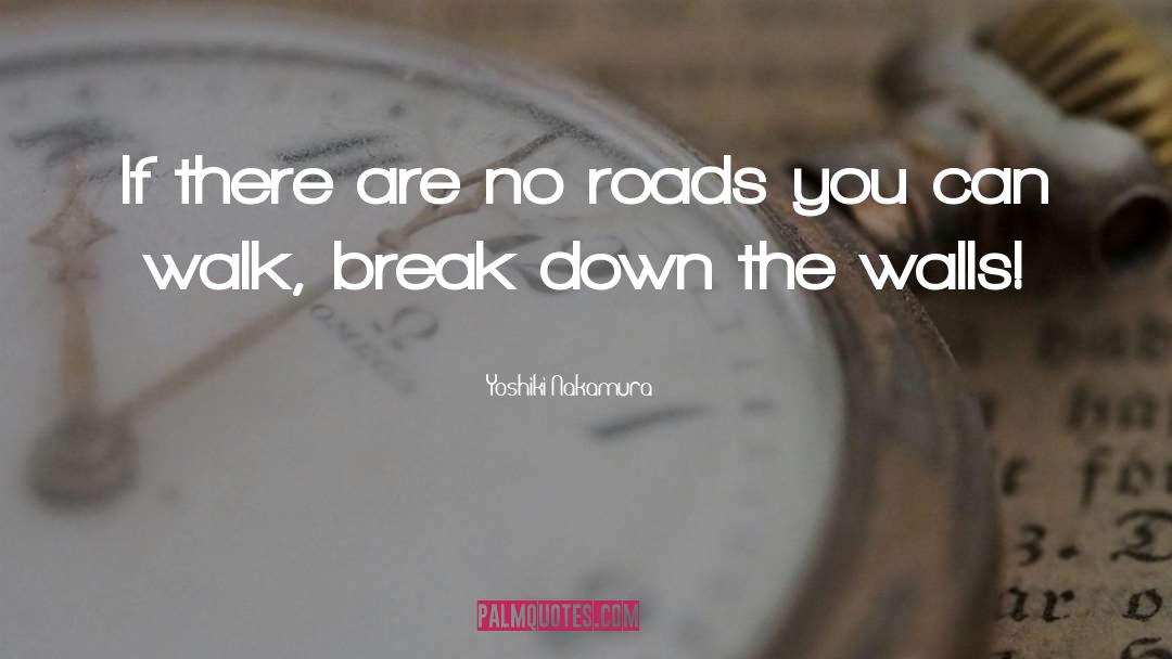 Yoshiki Nakamura Quotes: If there are no roads