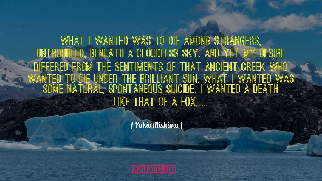 Yukio Mishima Quotes: What I wanted was to
