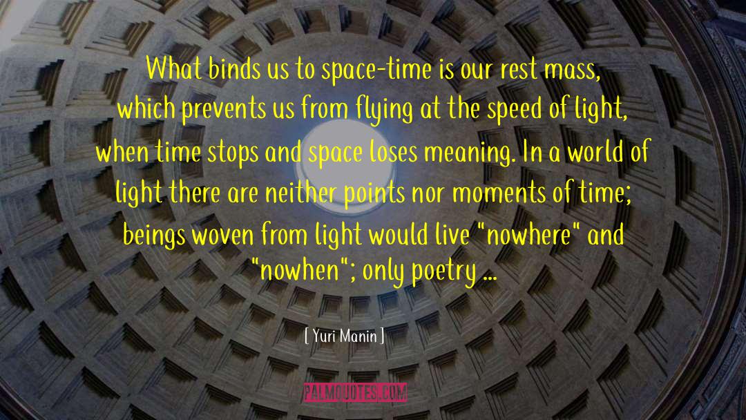 Yuri Manin Quotes: What binds us to space-time