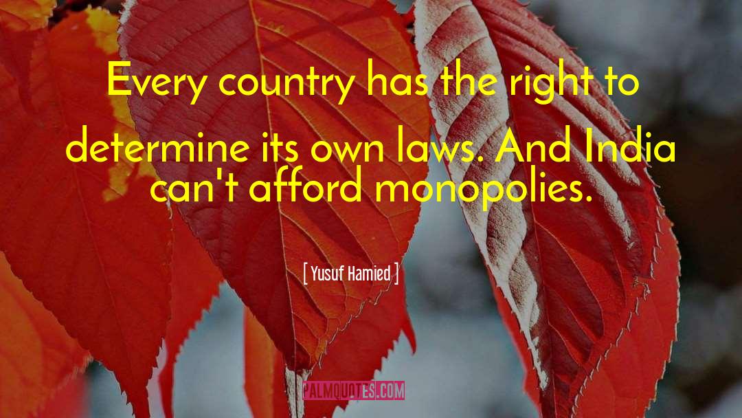 Yusuf Hamied Quotes: Every country has the right