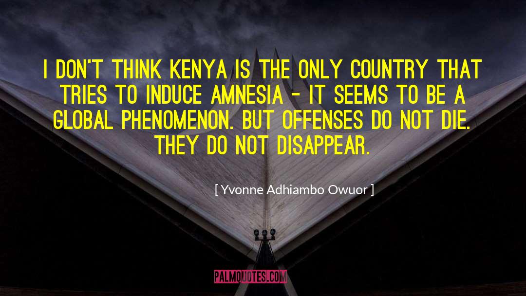 Yvonne Adhiambo Owuor Quotes: I don't think Kenya is