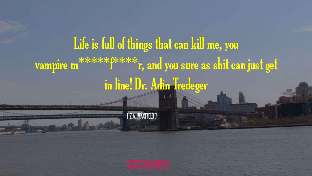 Z.A. Maxfield Quotes: Life is full of things