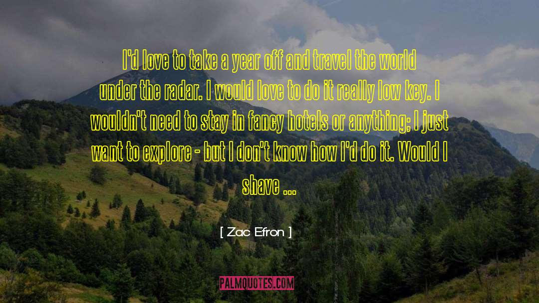 Zac Efron Quotes: I'd love to take a