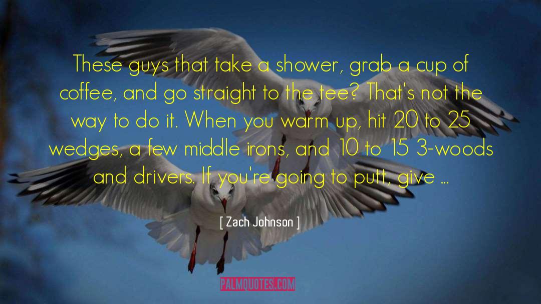 Zach Johnson Quotes: These guys that take a