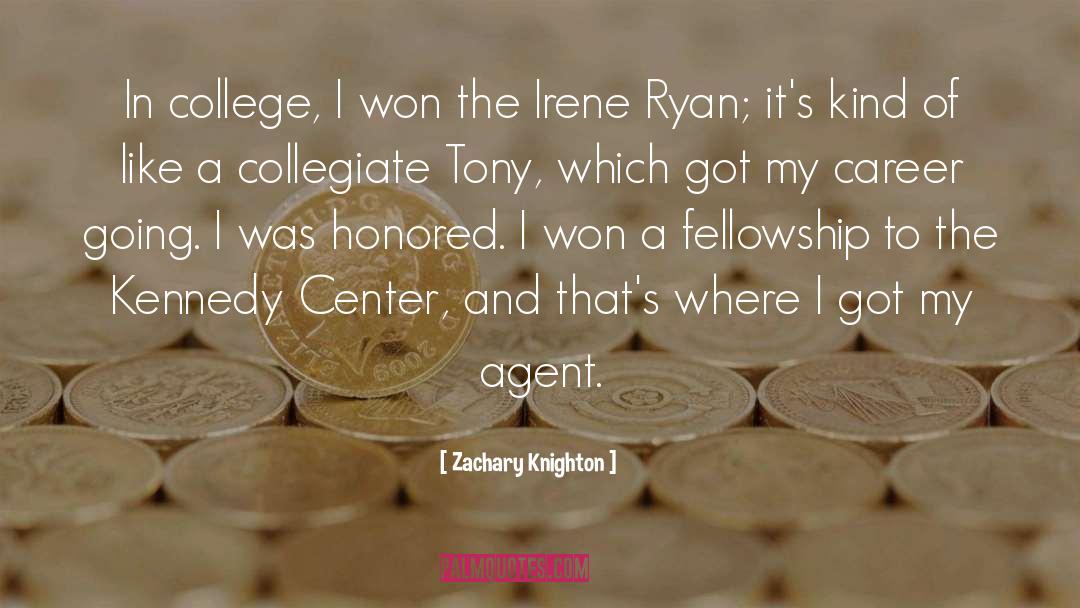 Zachary Knighton Quotes: In college, I won the