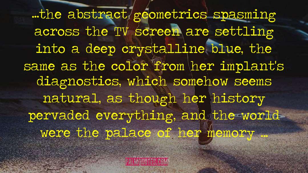 Zachary Mason Quotes: …the abstract geometrics spasming across