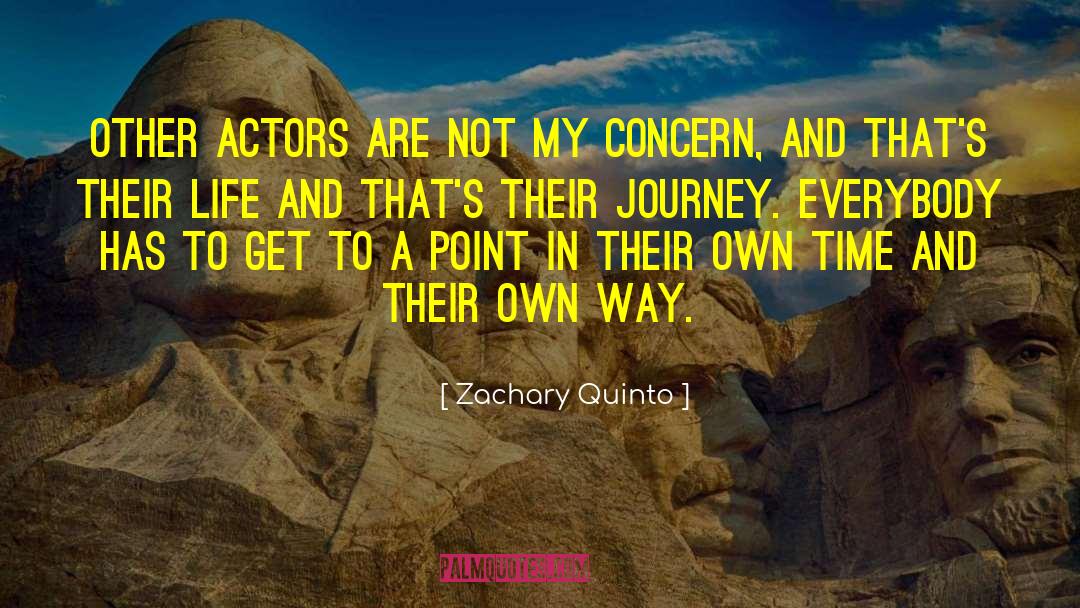 Zachary Quinto Quotes: Other actors are not my