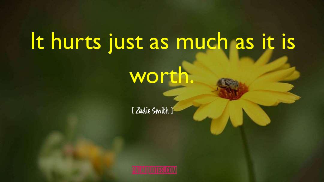 Zadie Smith Quotes: It hurts just as much