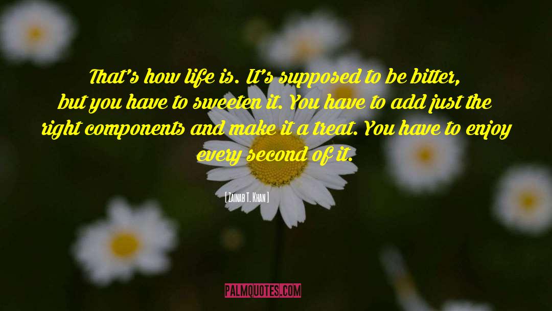 Zainab T. Khan Quotes: That's how life is. It's