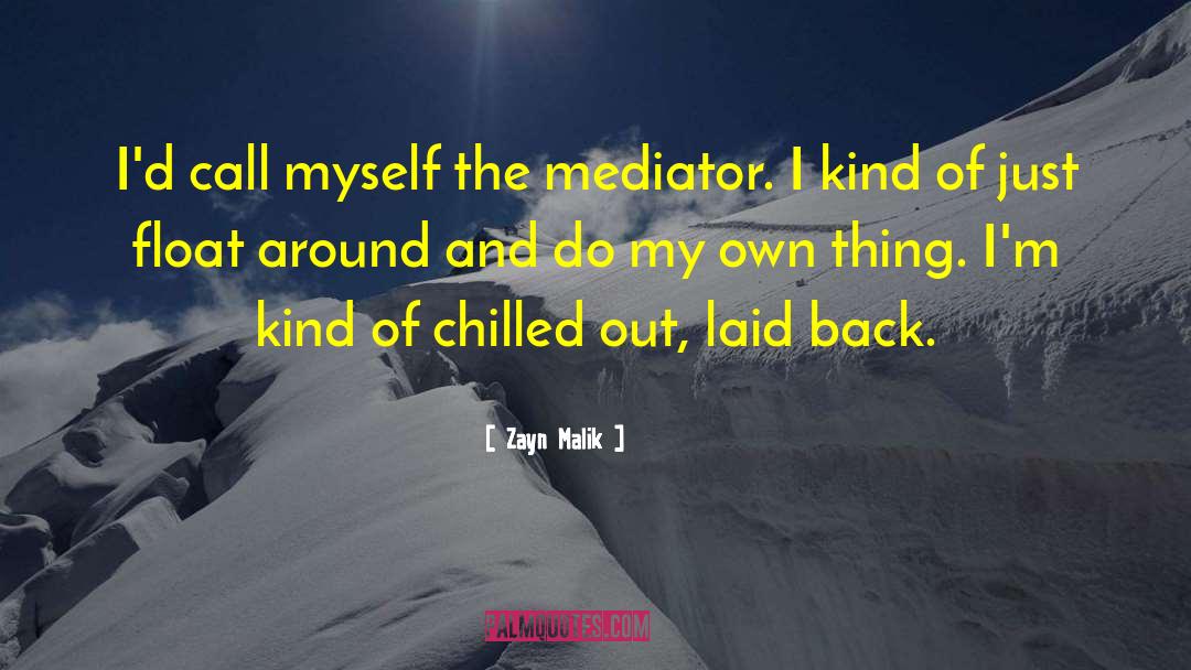 Zayn Malik Quotes: I'd call myself the mediator.