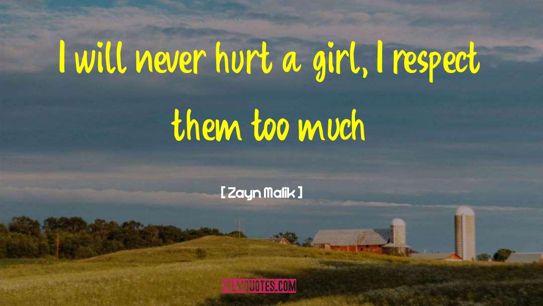 Zayn Malik Quotes: I will never hurt a