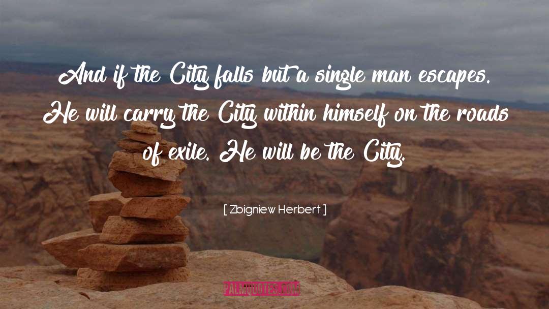 Zbigniew Herbert Quotes: And if the City falls