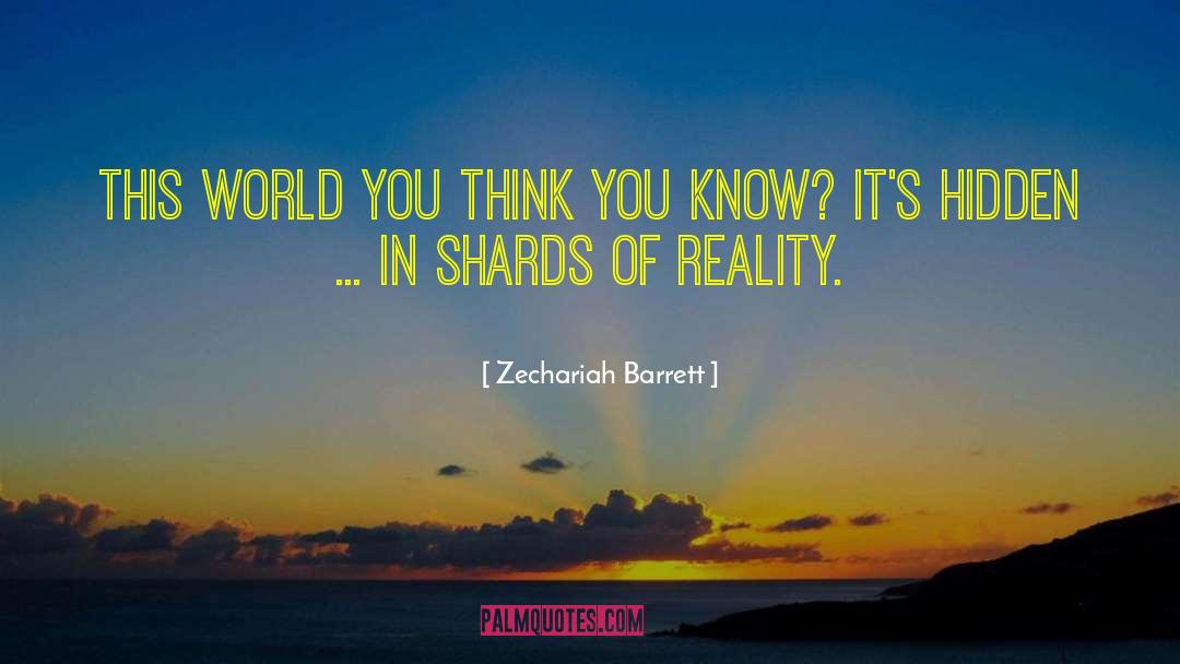 Zechariah Barrett Quotes: This world you think you