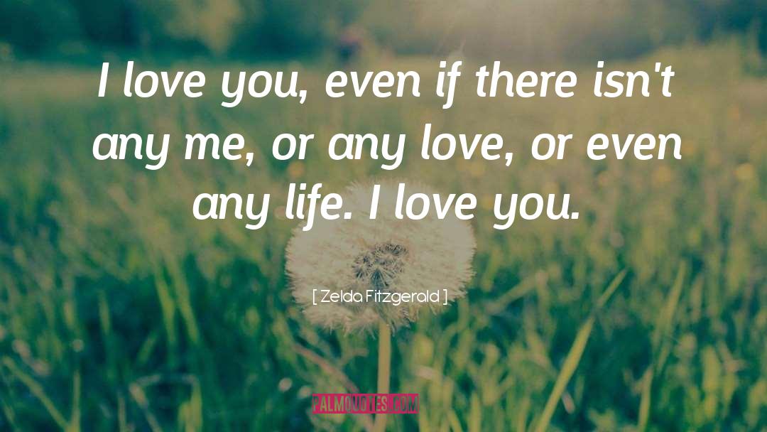 Zelda Fitzgerald Quotes: I love you, even if