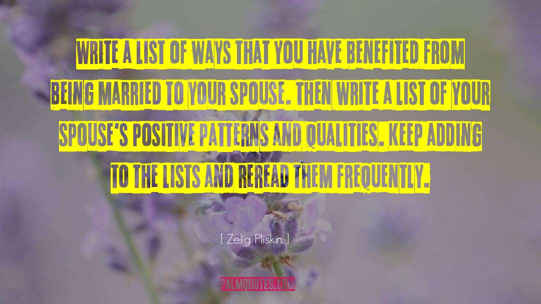 Zelig Pliskin Quotes: Write a list of ways