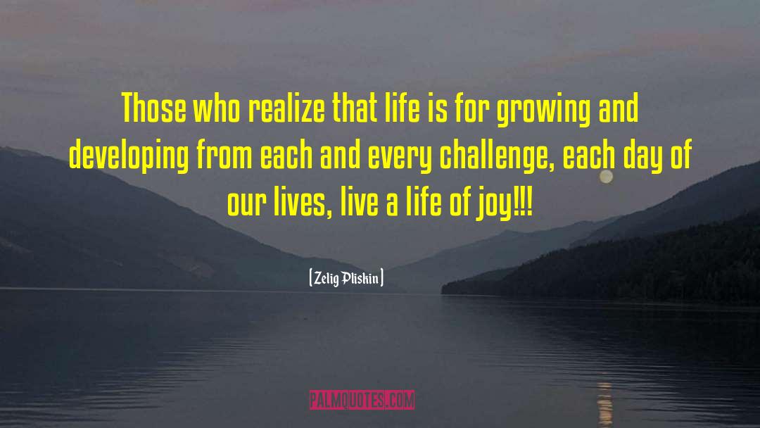 Zelig Pliskin Quotes: Those who realize that life