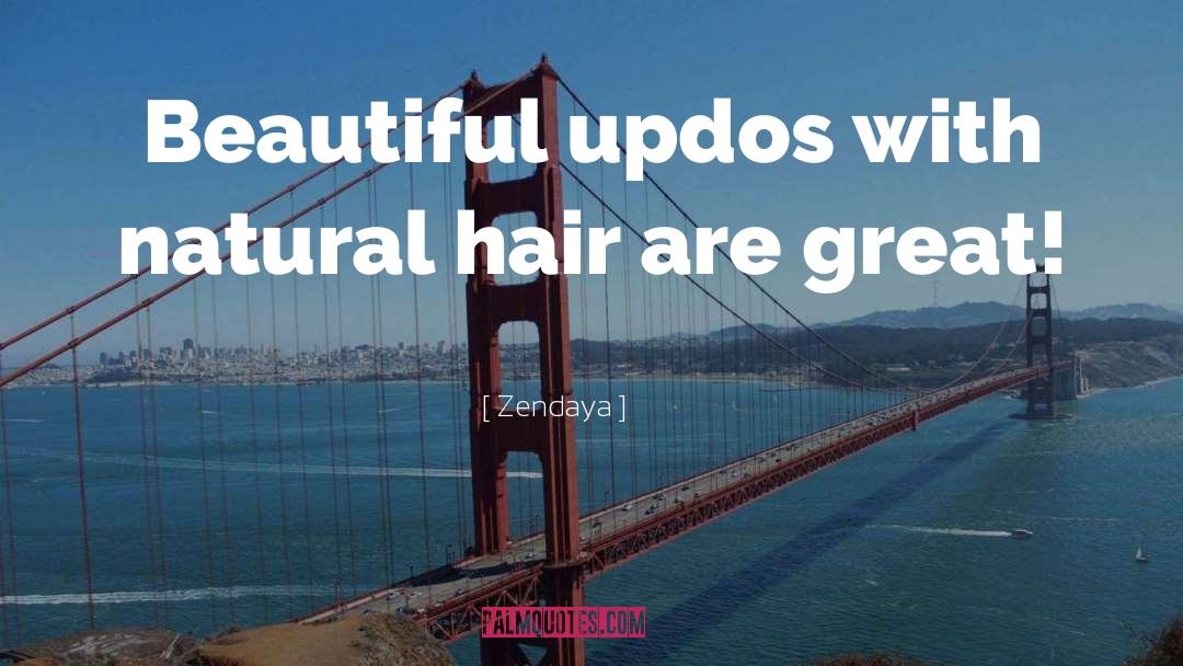 Zendaya Quotes: Beautiful updos with natural hair