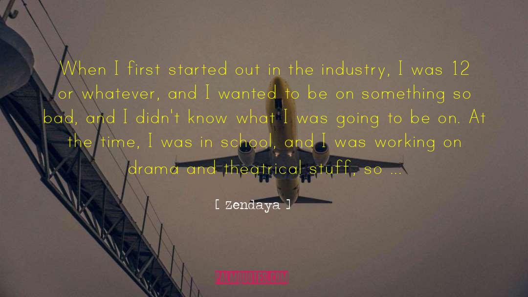 Zendaya Quotes: When I first started out