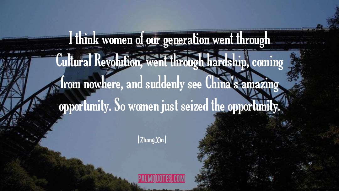 Zhang Xin Quotes: I think women of our