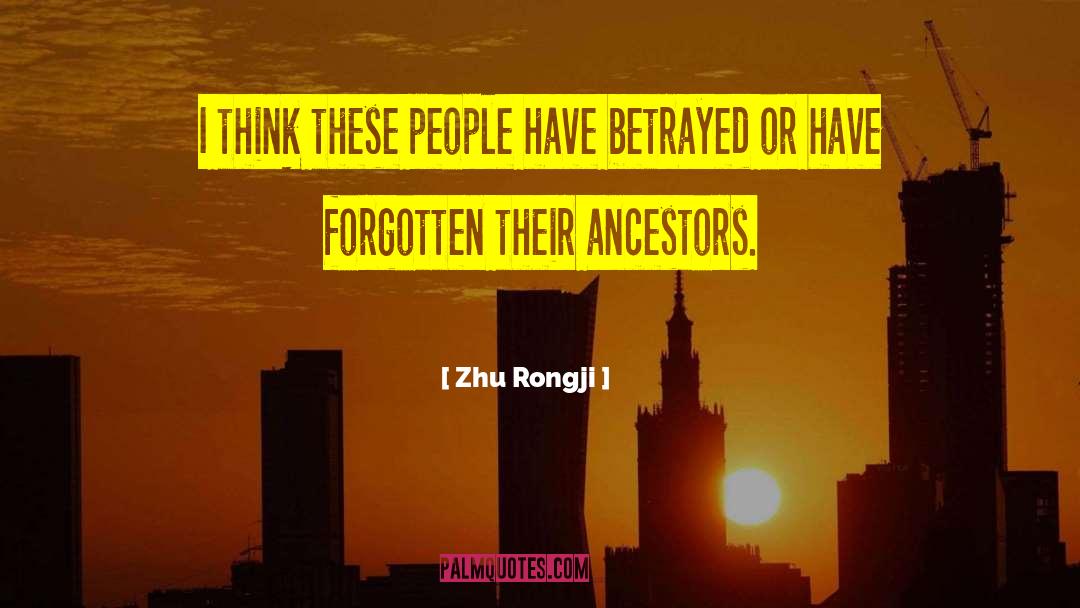 Zhu Rongji Quotes: I think these people have