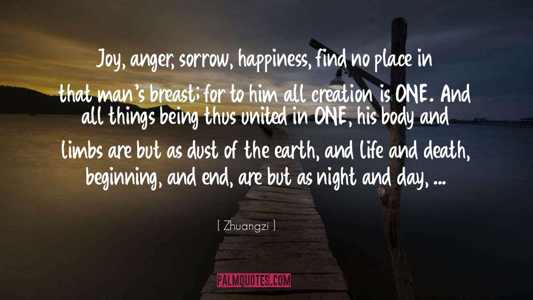 Zhuangzi Quotes: Joy, anger, sorrow, happiness, find