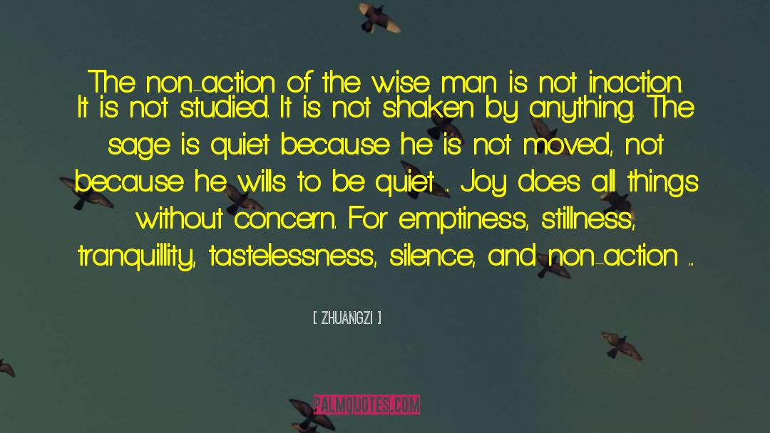 Zhuangzi Quotes: The non-action of the wise