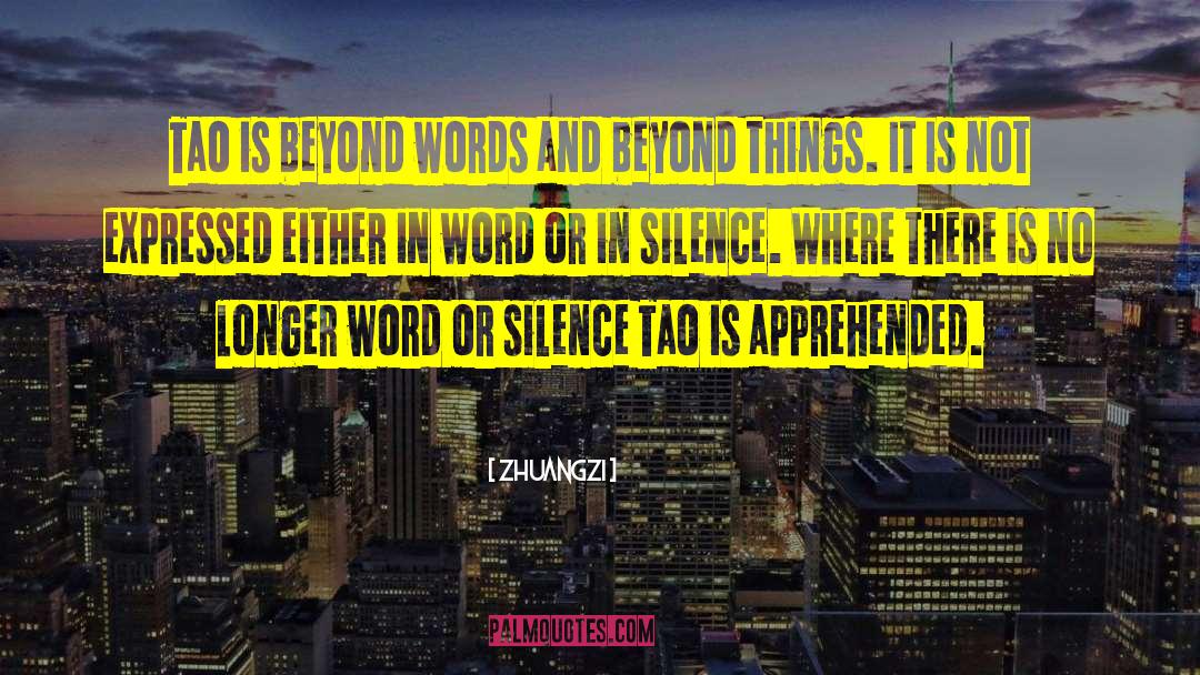 Zhuangzi Quotes: Tao is beyond words and