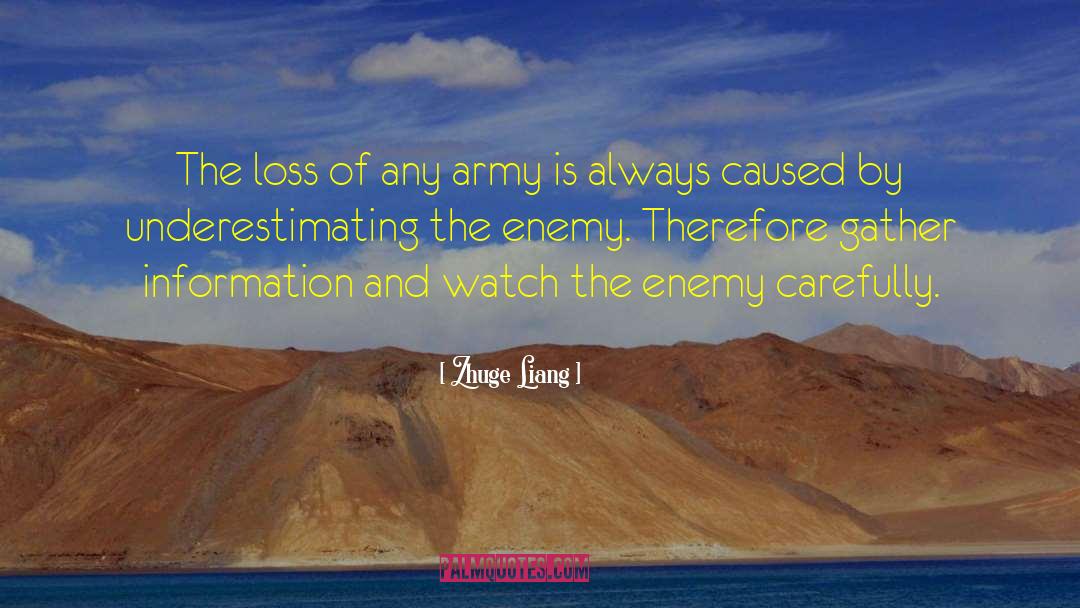 Zhuge Liang Quotes: The loss of any army