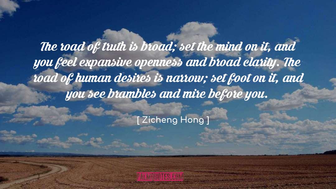 Zicheng Hong Quotes: The road of truth is