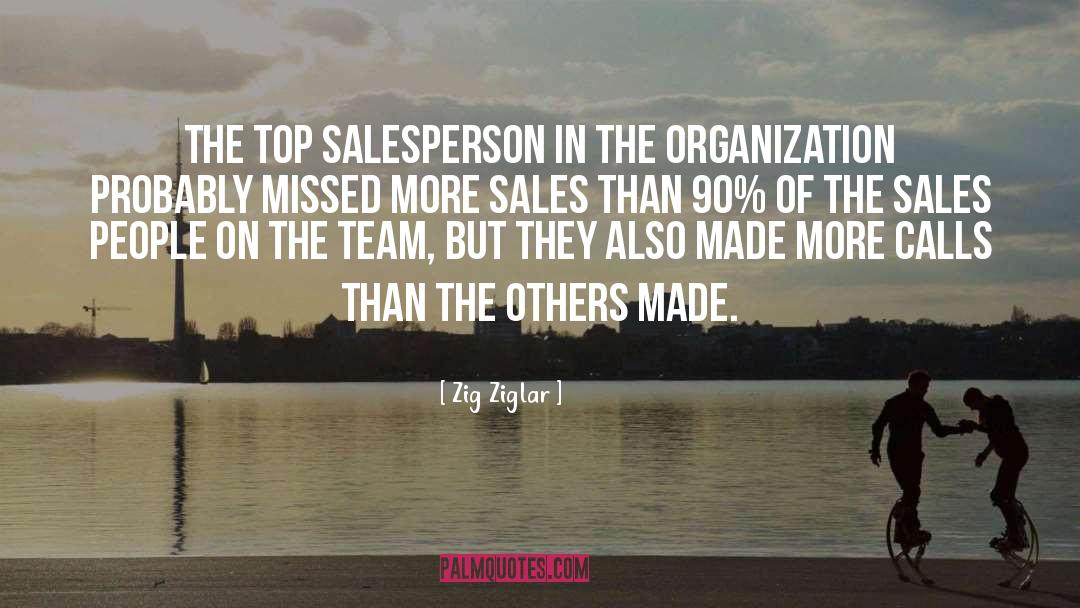 Zig Ziglar Quotes: The top salesperson in the