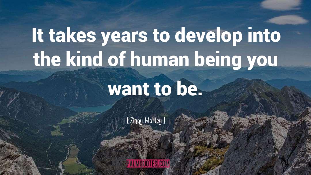 Ziggy Marley Quotes: It takes years to develop