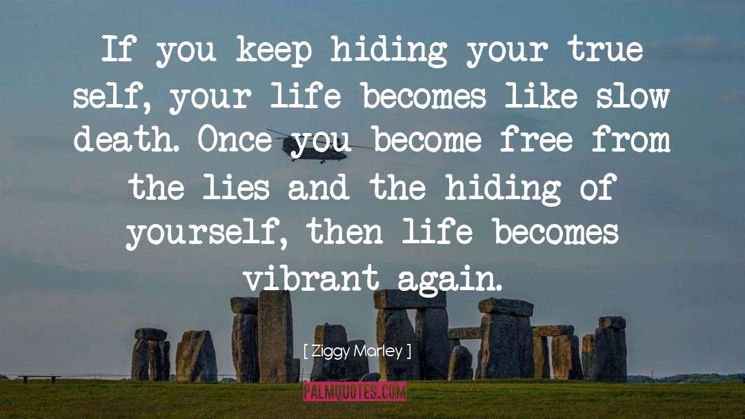 Ziggy Marley Quotes: If you keep hiding your